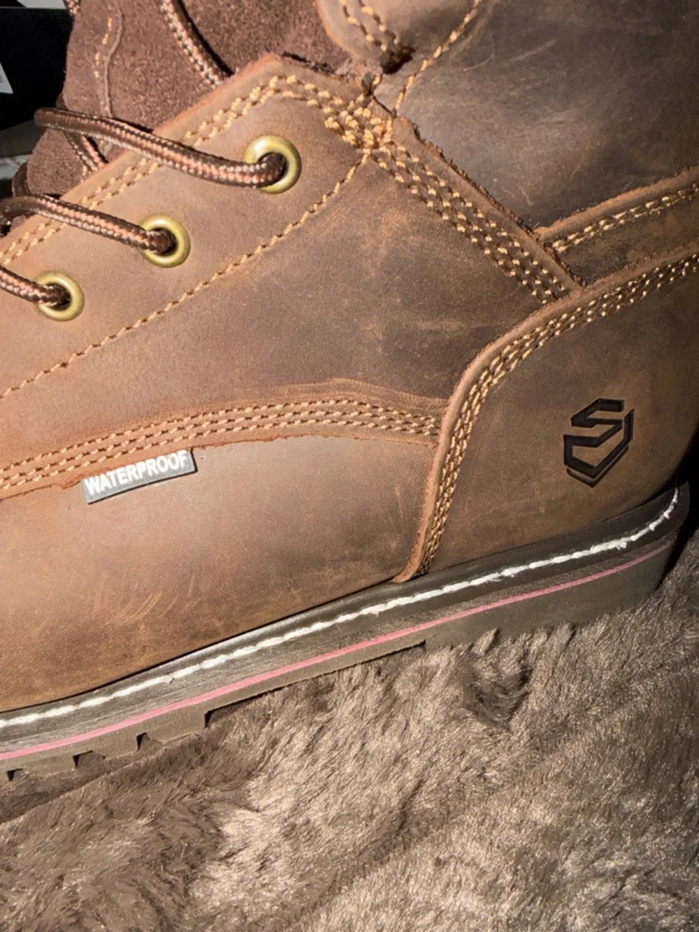 New Sureway Men's 8-inch Steel Toe Waterproof Logger Boots 1020‎